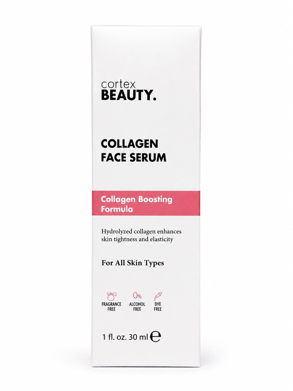 Cortex Beauty Collagen Face Serum 1 fl oz / 30 mL Collagen Boosting Formula NIB